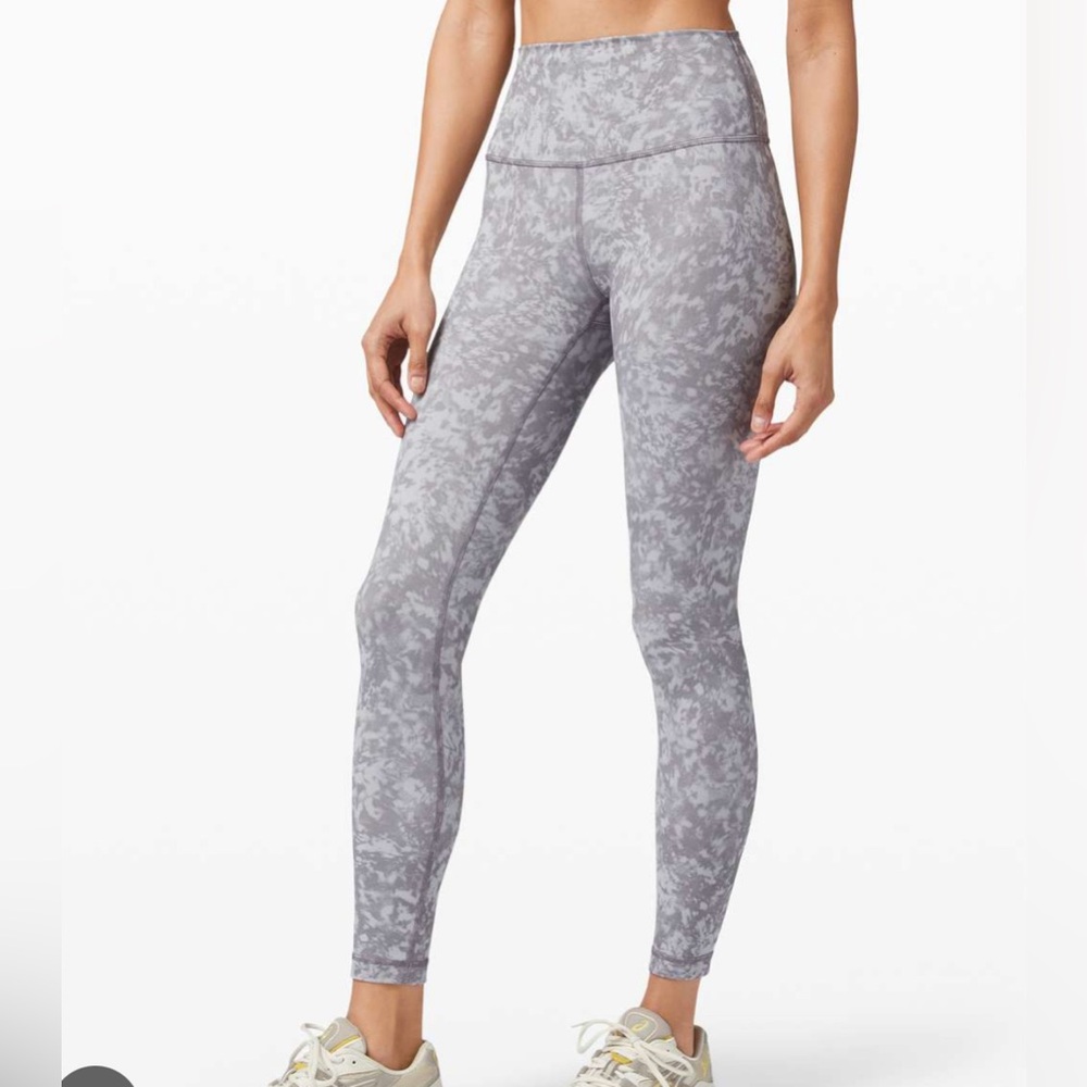 Lululemon Wunder Train High-Rise Summer Shade Ice Grey Multi Leggings